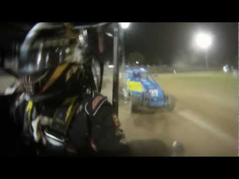 Dave Darland [race footage] New Zealand Midget Car, Western Springs Speedway